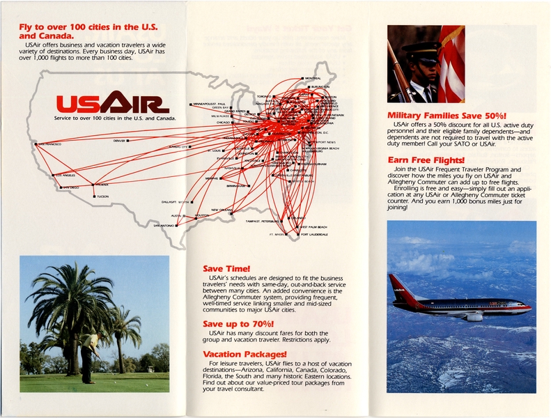 Image: brochure: USAir, general service