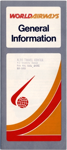 Brochure: World Airways, general service