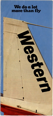 Brochure: Western Airlines, general service