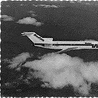 postcard: Western Airlines, Boeing 727