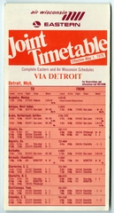 Image: timetable: Air Wisconsin, Eastern Air Lines