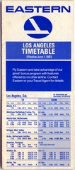 Image: timetable: Eastern Air Lines, Los Angeles