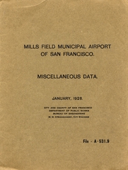 Image: report: Mills Field Municipal Airport of San Francisco, miscellaneous data