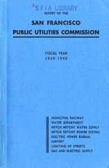 Image: annual report: San Francisco Public Utilities Commission, 1939/1940 [1 issue: 1939/1940]
