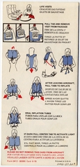 Image: safety information card: Delta Air Lines, Boeing 727-200