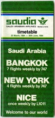 Image: timetable: Saudia (Saudi Arabian Airlines)