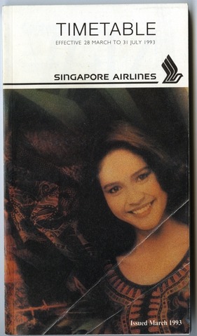 Timetable: Singapore Airlines