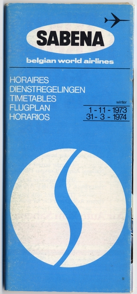 Image: timetable: Sabena