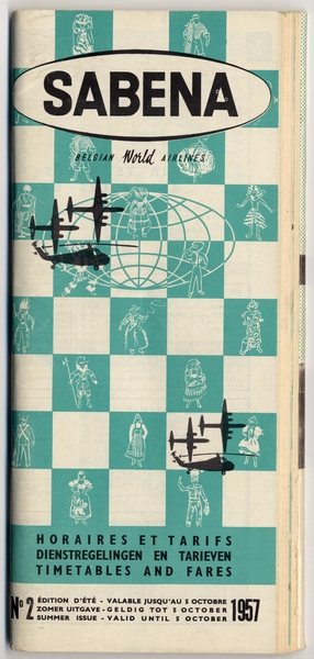 Image: timetable: Sabena Belgian World Airlines