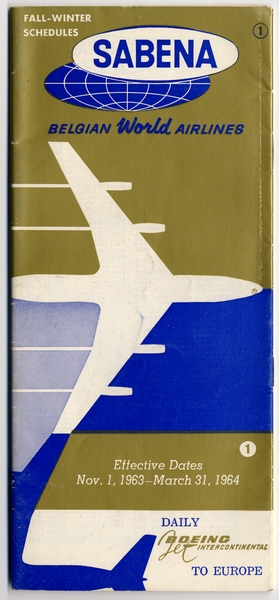 Image: timetable: Sabena Belgian World Airlines