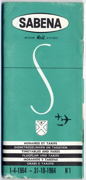 Image: timetable: Sabena Belgian World Airlines