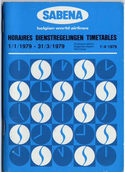 Image: timetable: Sabena Belgian World Airlines