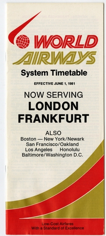 Timetable: World Airways