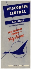 Image: timetable: Wisconsin Central Airlines