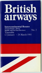 Image: timetable: British Airways