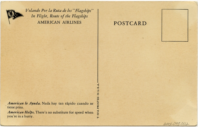 Image: postcard: American Airlines