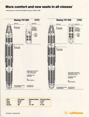 Image: seating chart: Lufthansa German Airlines, Boeing 747-200