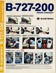Image: safety information card: Eastern Air Lines, Boeing 727-200