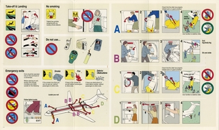 Image: safety information card: Sun Country Airlines, Boeing 727-200