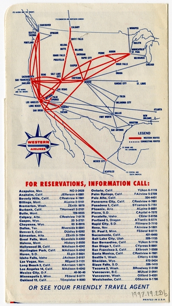 Image: ticket: Western Airlines