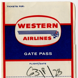 Image #2: ticket: Western Airlines