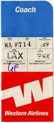 ticket jacket: Western Airlines