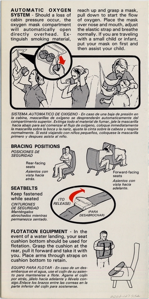 Image: safety information card: Pacific Southwest Airlines (PSA), Douglas DC-9 Super 80