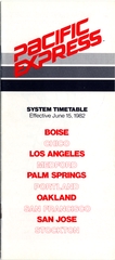 Image: timetable: Pacific Express