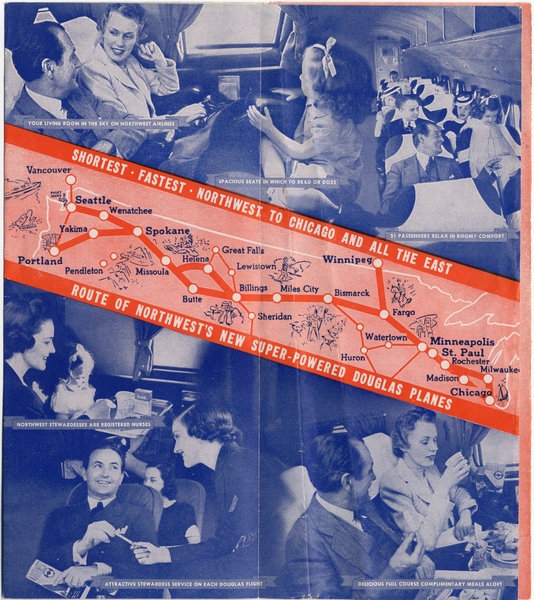 Image: timetable: Northwest Airlines