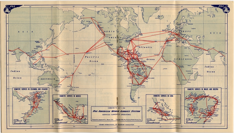 Image: timetable: Pan American World Airways