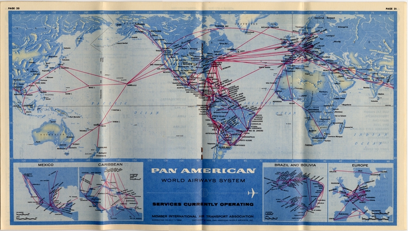 Image: timetable: Pan American World Airways