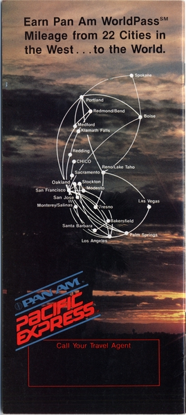 Image: timetable: Pacific Express / Pan American World Airways