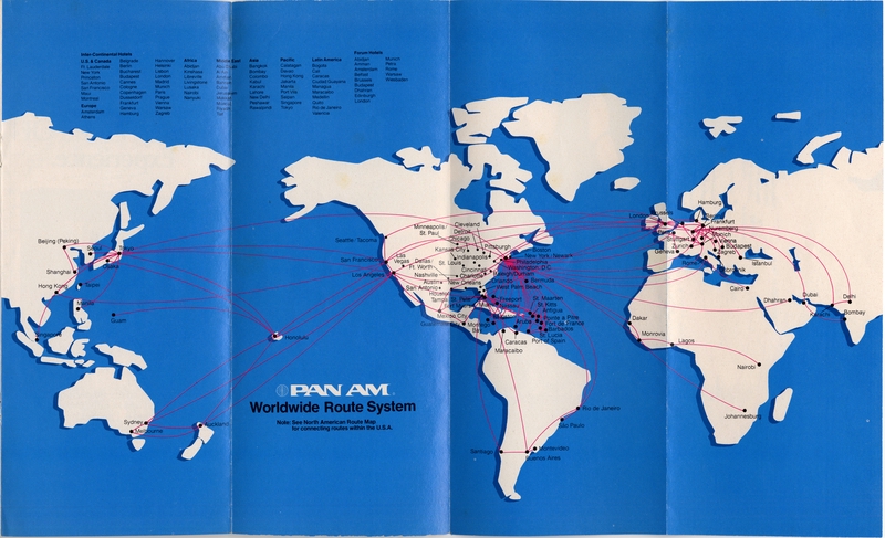 Image: timetable: Pan American World Airways