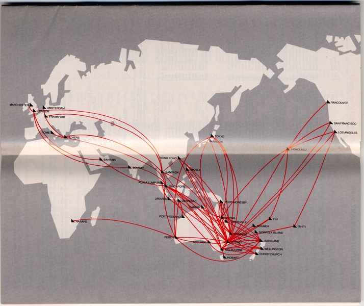 Image: timetable: Qantas Airways