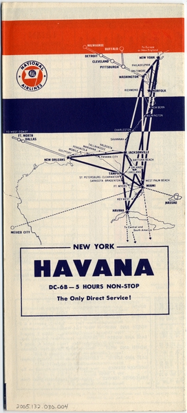 Image: timetable: National Airlines