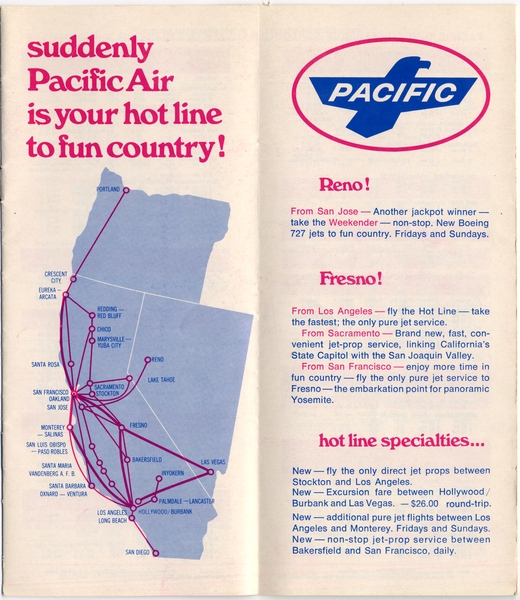 Image: timetable: Pacific Air Lines