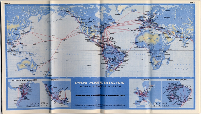 Image: timetable: Pan American World Airways