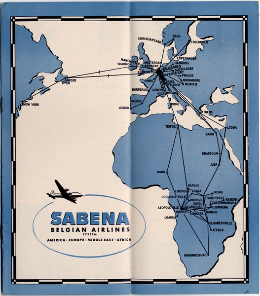 Image: timetable: Sabena Belgian World Airlines