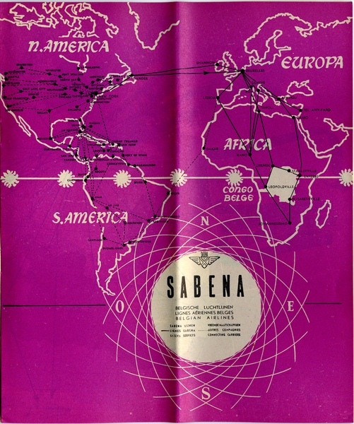 Image: timetable: Sabena Belgian World Airlines