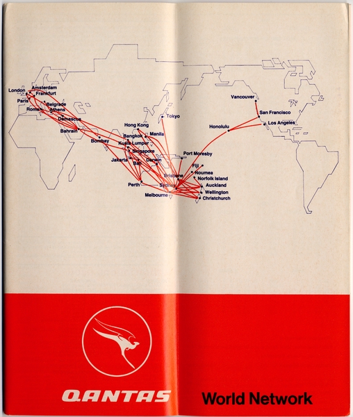 Image: timetable: Qantas Airways