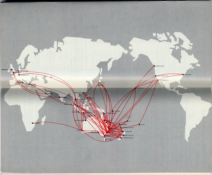 Image: timetable: Qantas Airways