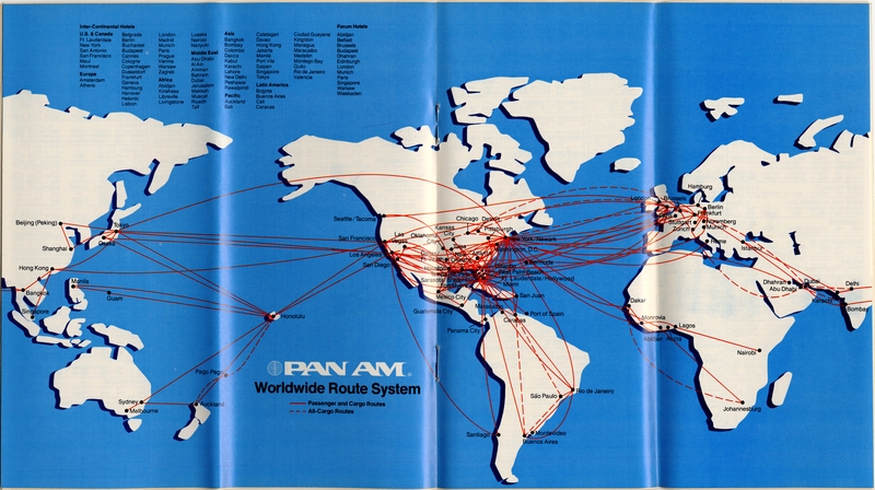 Image: timetable: Pan American World Airways