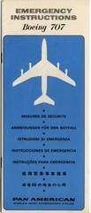 Image: safety information card: Pan American World Airways, Boeing 707