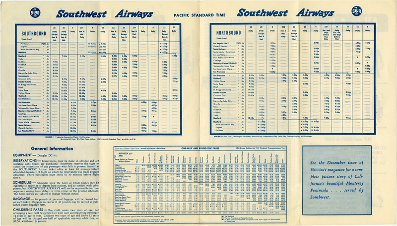 Image: timetable: Southwest Airways