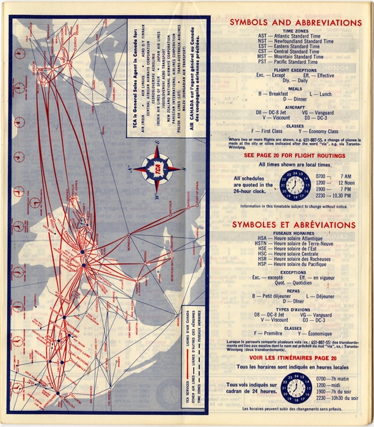 Image: timetable: Trans-Canada Air Lines (TCA)