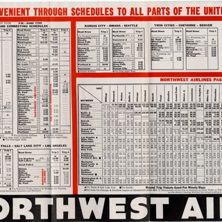 Image #3: timetable: Northwest Airlines