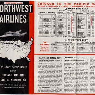 Image #2: timetable: Northwest Airlines