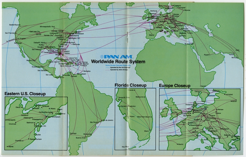 Image: timetable: Pan American World Airways