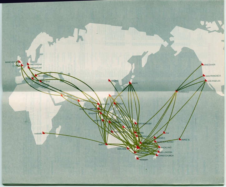 Image: timetable: Qantas Airways
