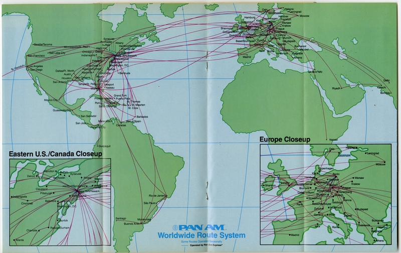 Image: timetable: Pan American World Airways